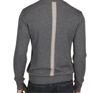 Mills Supply Hudson Cashmere Blend Pullover Sweater Colorblocked Stripe Sweater
